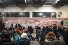 Bologna, febbraio 2022. Palestra popolare Gino Milli, INSORGIAMO TOUR con i lavoratori GKN